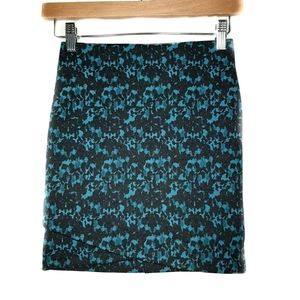 ☆Teal & Black Pencil Skirt
